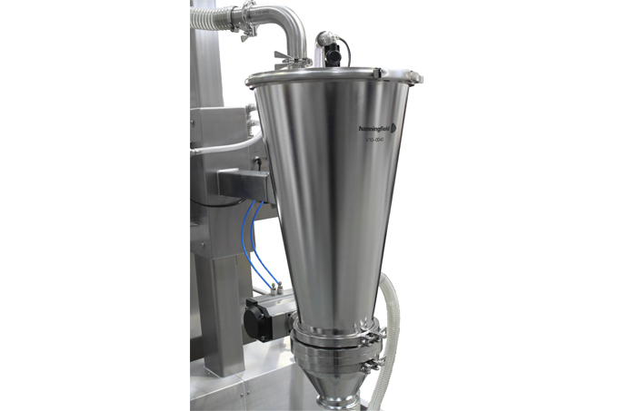 pneumatic conveying of pharmaceutical powders