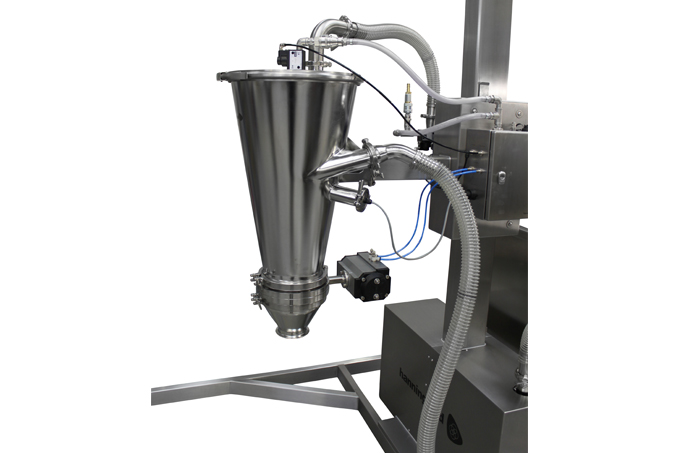 Vacuum transfer systems for battery powder handling