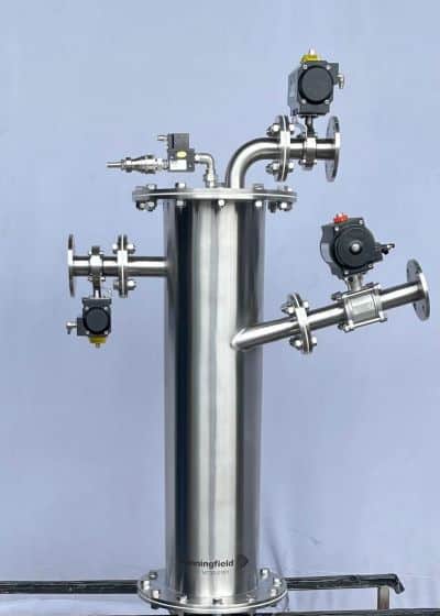 vacuum transfer hopper for reactor loading